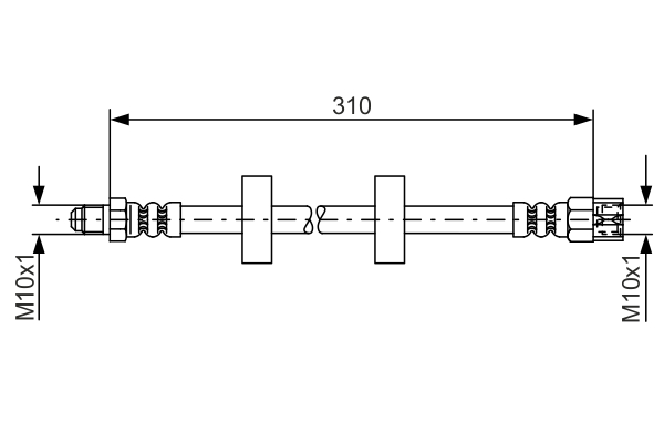 Brake Hose (Front axle)  Art. 1987476217