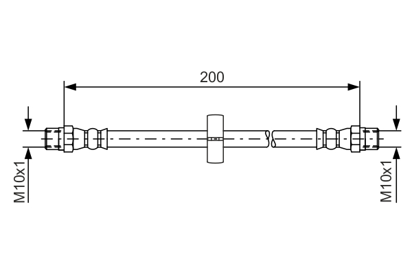 Brake Hose (Rear axle, left)  Art. 1987476219