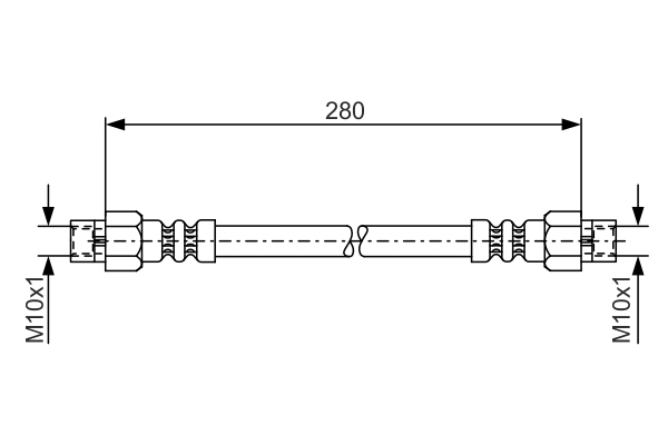 Brake Hose (Rear axle)  Art. 1987476234