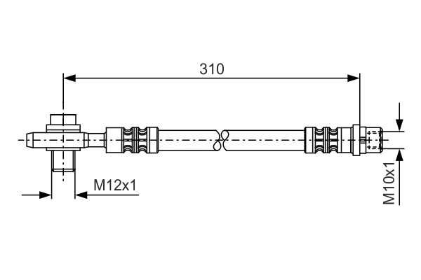 Brake Hose (Outer, Rear axle)  Art. 1987476308