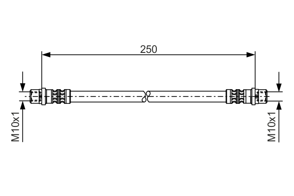 Brake Hose (Inner, Rear axle)  Art. 1987476309