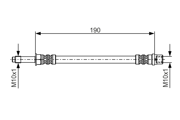 Brake Hose (Rear axle, Outer)  Art. 1987476310