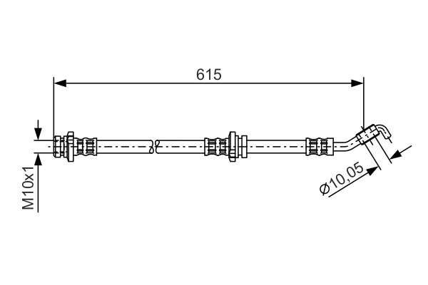 Brake Hose (Front axle, left)  Art. 1987476363