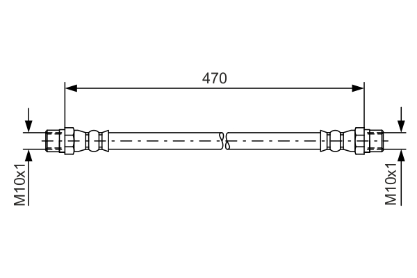 Brake Hose (Front axle)  Art. 1987476392