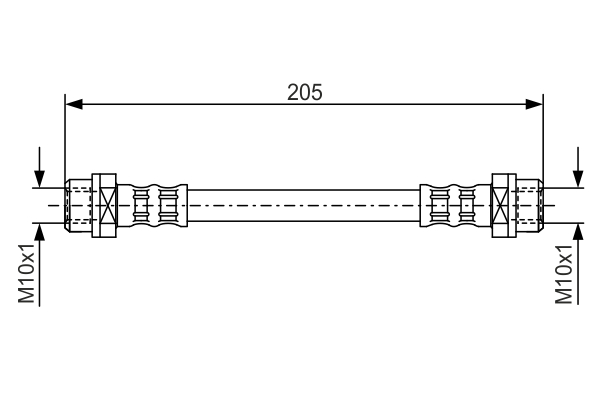 Brake Hose (Inner, Rear axle)  Art. 1987476477