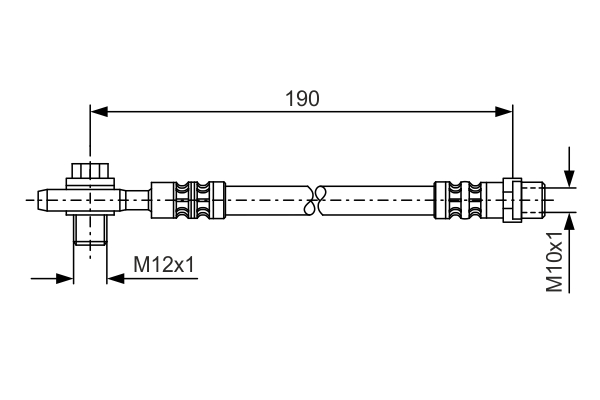 Brake Hose (Outer, Rear axle)  Art. 1987476719