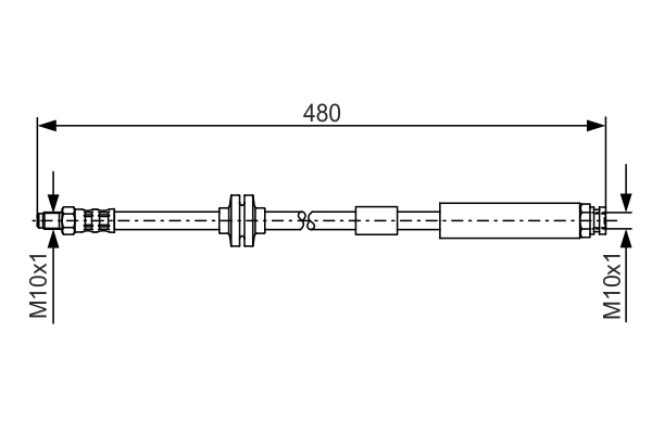 Brake Hose (Front axle)  Art. 1987476824