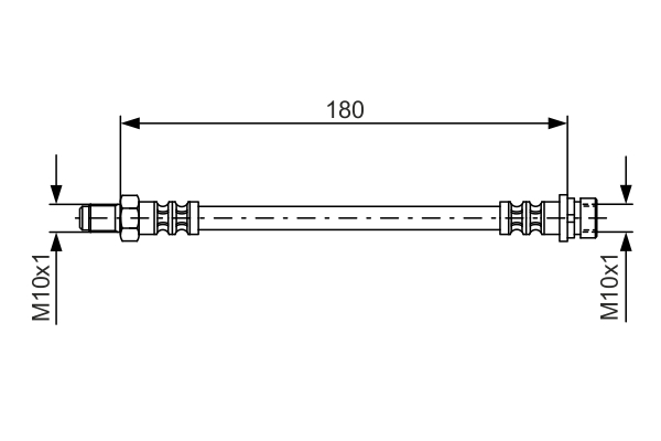 Brake Hose (Rear axle, Outer)  Art. 1987476887