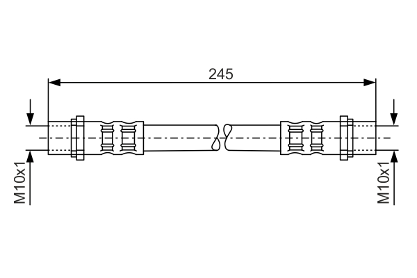 Brake Hose (Rear axle, Inner)  Art. 1987476904