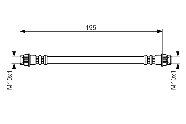 Brake Hose (Rear axle, right)  Art. 1987476956