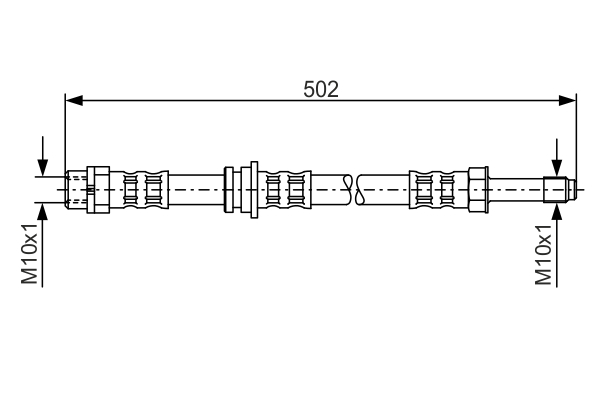 Brake Hose (Rear axle, Outer)  Art. 1987476971