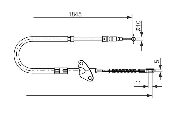 Cable Pull, parking brake (Back, right)  Art. 1987477118