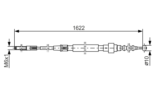 Cable Pull, parking brake (Back, left, Back, right)  Art. 1987477167