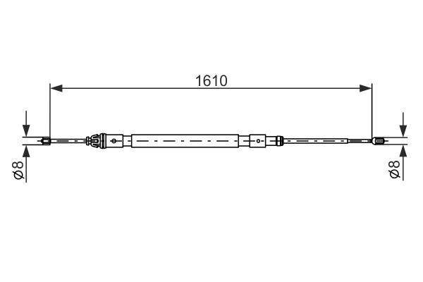 Cable Pull, parking brake (Back, Right, Left)  Art. 1987477238