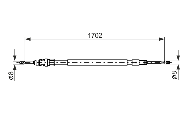 Cable Pull, parking brake (Back, Left, Right)  Art. 1987477239