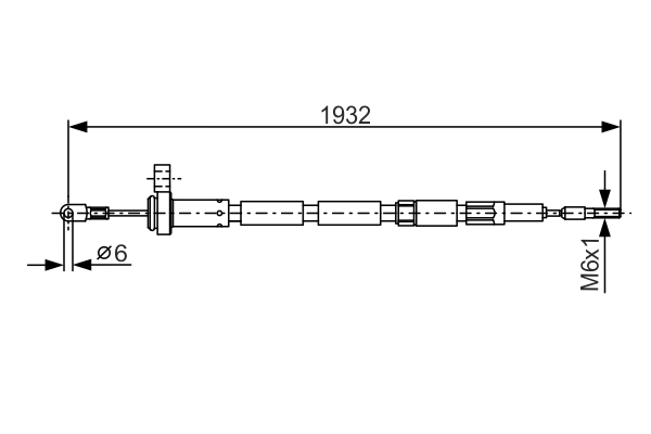 Cable Pull, parking brake (Left, Right, Back)  Art. 1987477346