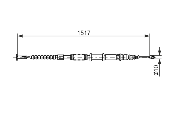 Cable Pull, parking brake (Back, left)  Art. 1987477382