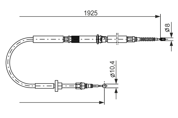 Cable Pull, parking brake (Right, Left, Back)  Art. 1987477959