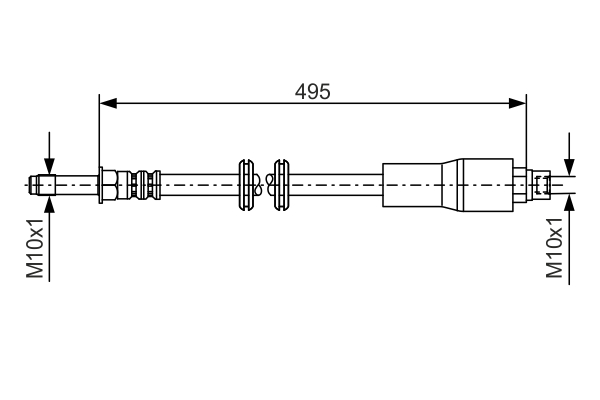 Brake Hose (Front axle)  Art. 1987481005