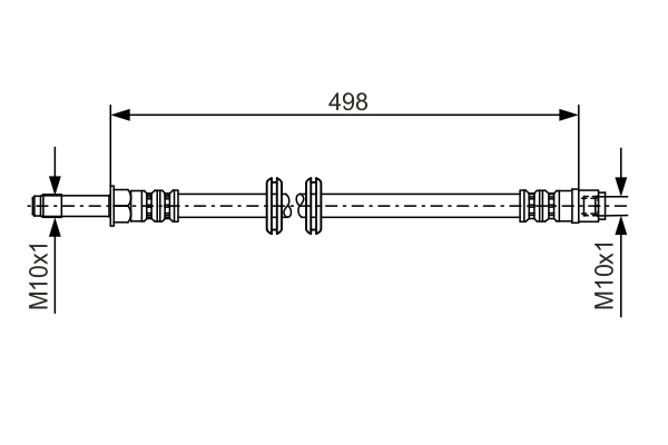 Brake Hose (Front axle)  Art. 1987481006