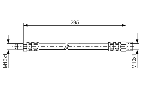 Brake Hose (Rear axle)  Art. 1987481015