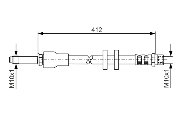 Brake Hose (Front axle, left)  Art. 1987481021