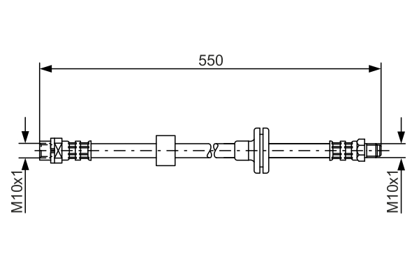 Brake Hose (Front axle)  Art. 1987481056