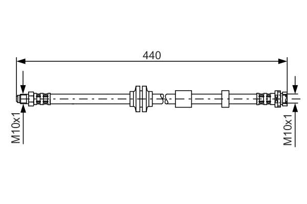 Brake Hose (Front axle)  Art. 1987481059