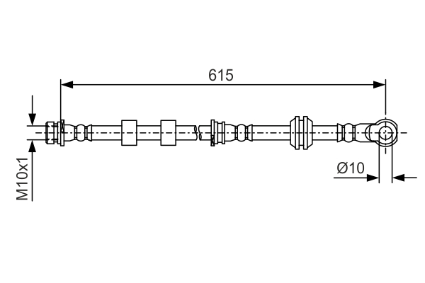 Brake Hose (Front axle, right)  Art. 1987481088