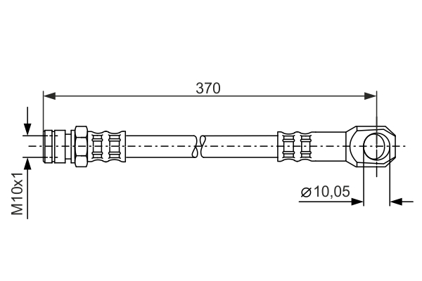 Brake Hose (Front axle)  Art. 1987481094