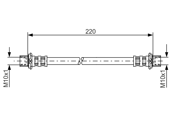 Brake Hose (Rear axle)  Art. 1987481132