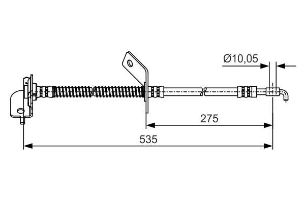 Brake Hose (Front axle, left)  Art. 1987481414