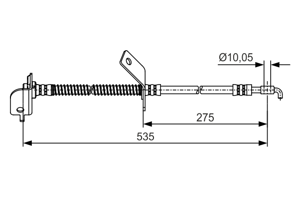 Brake Hose (Front axle, right)  Art. 1987481415