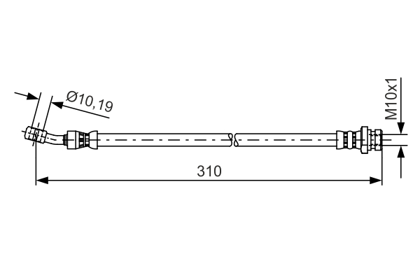 Brake Hose (Rear axle, right)  Art. 1987481416