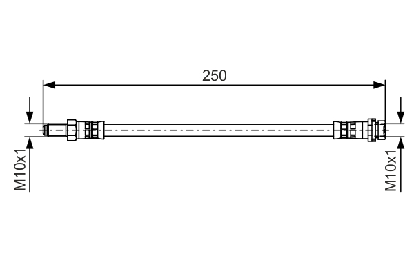 Brake Hose (Outer, Rear axle)  Art. 1987481489