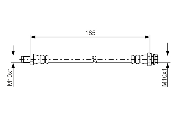 Brake Hose (Rear axle)  Art. 1987481564