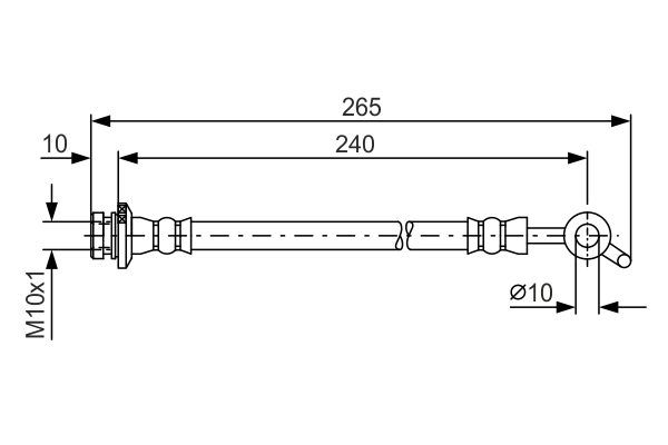 Brake Hose (Rear axle)  Art. 1987481571