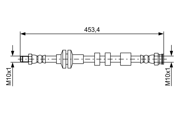 Brake Hose (Rear axle)  Art. 1987481574