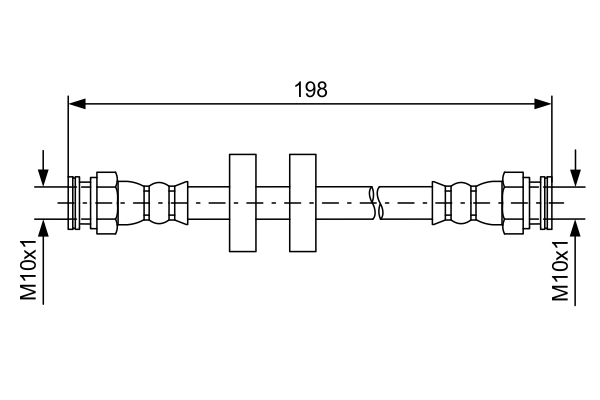 Brake Hose (Rear axle)  Art. 1987481581