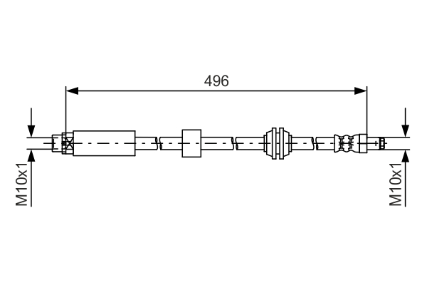 Brake Hose (front axle both sides)  Art. 1987481590