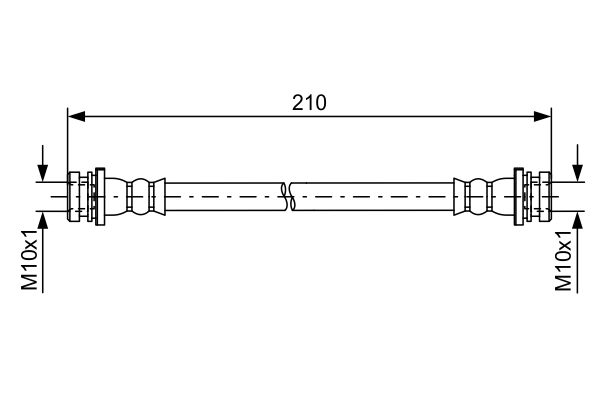 Brake Hose (Rear axle)  Art. 1987481628