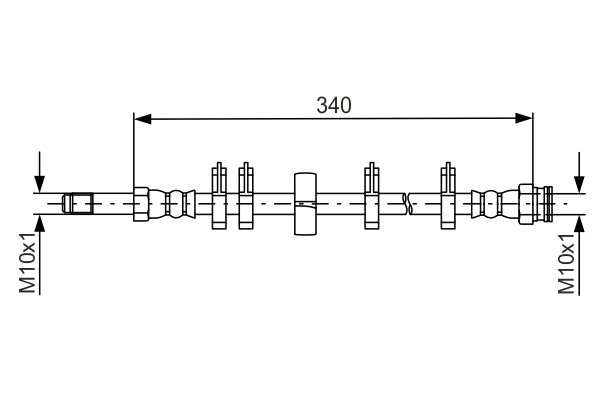 Brake Hose (T A6 020)  Art. 1987481667