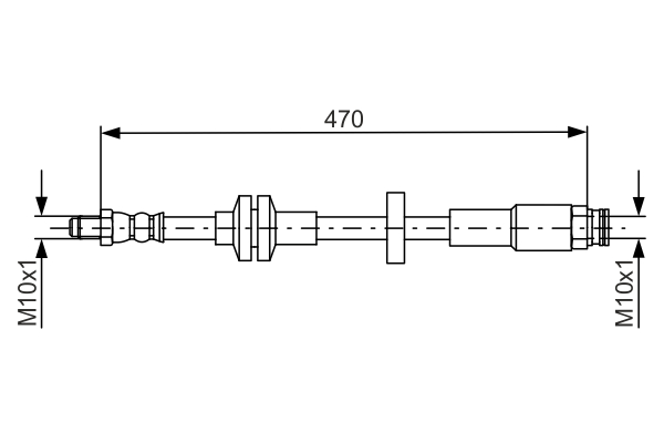 Brake Hose (Front axle)  Art. 1987481672