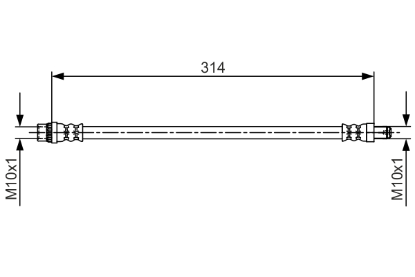 Brake Hose (Front axle, left, Front axle, right)  Art. 1987481718