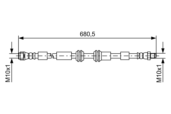 Brake Hose (Front axle)  Art. 1987481734