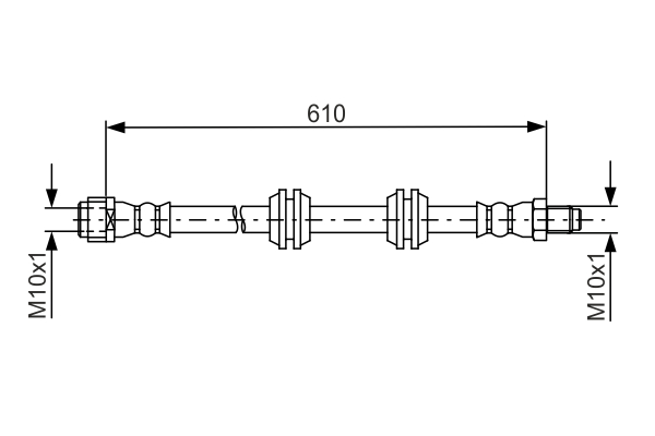 Brake Hose (Rear axle)  Art. 1987481744