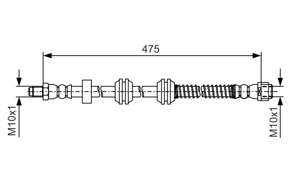 Brake Hose (Rear axle, both sides)  Art. 1987481A01