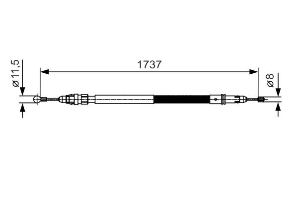 Cable Pull, parking brake (Both sides)  Art. 1987482008