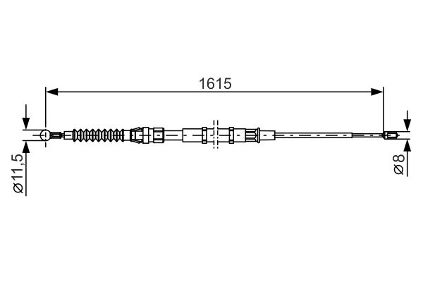 Cable Pull, parking brake (Left right)  Art. 1987482328