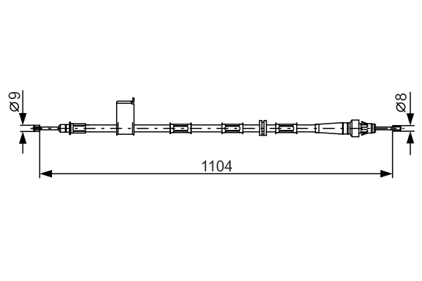 Cable Pull, parking brake (1104)  Art. 1987482364